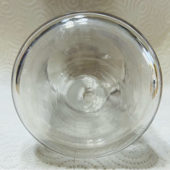 Vintage etched glass vinegar/syrup pitcher.  Excellent condition. - Picture 4 of 4